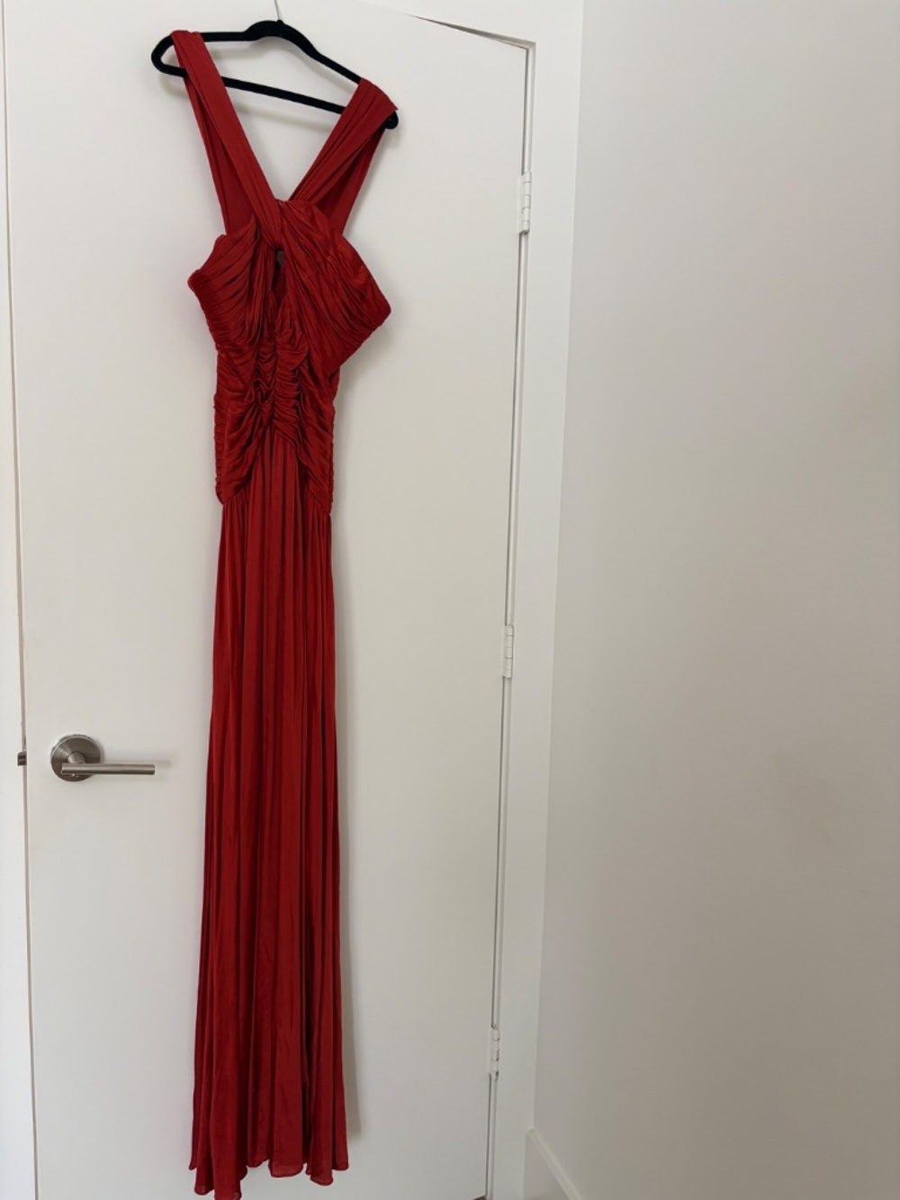 AMUR Hoper Dress Gown Red Saffron SZ 6 NWT - Picture 8 of 9